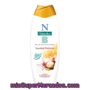 Gel De Ducha En Crema Con Aceite De Macadamia, Cacao Y Leche Hidratante Nb Palmolive 600 Ml.