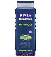 Gel De Ducha Energy For Men Nivea 500 Ml.