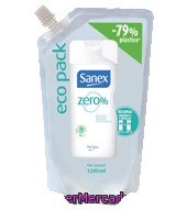 Gel De Ducha Zero% Eco Pack Sanex 1200 Ml.