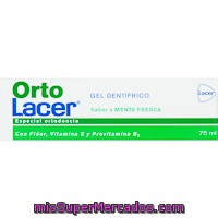 Gel Dental Ortodoncia De Menta Lacer, Tubo 75 Ml