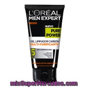 Gel Limpiador Carbón Multi-purificante Pure Power L'oréal-men Expert 150 Ml.