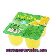 Gelatina Limón Carrefour Pack 4x100 G.