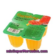 Gelatina Naranja Carrefour Pack 4x100 G.