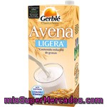 Gerble Bebida De Avena Ligera Contenido Reducido De Grasa Sin Lactosa Envase 1 L