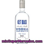 Get Back Sweden Vodka Premium Importación Botella 70 Cl