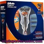 Gillette Fusion Proglide Flexball Pack Con Maquinilla De Afeitar Manual + 3 Cargadores + Gel De Afeitar