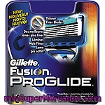 Gillette Fusion Proglide Recambio De Maquinilla De Afeitar Estuche 6 Unidades