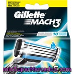 Gillette Mach3 Recambio De Maquinilla De Afeitar Blister 5 Unidades