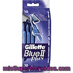 Gillette Máquina Desechable Blue Ii Plus 10u