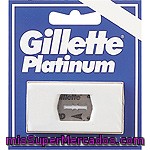 Gillette Platinum Recambio De Maquinilla De Afeitar Estuche 5 Unidades