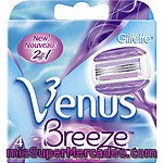 Gillette Venus Recambio De Maquinilla Estuche 4 Unidades