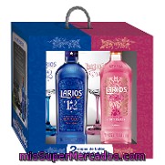 Ginebra 12 70 Cl. Y Ginebra Rosé 70 Cl. + 2 Copas De Regalo Larios 1 Ud.