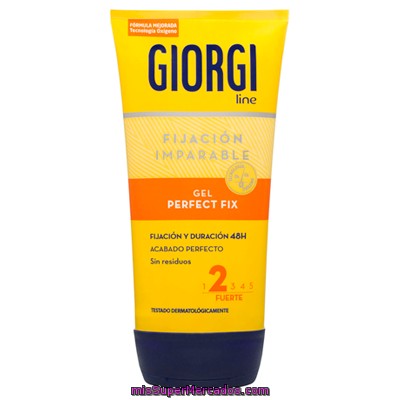 Giorgi Gel Perfect Fix Fijación Y Duración 48h Fuerte Tubo 165 Ml