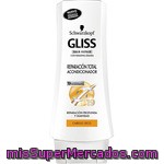 Gliss Acondicionador Reparador Total Con Keratina Líquida Para Cabello Seco Frasco 250 Ml