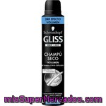 Gliss Champú Seco 24 H Efecto Volumen Para Cabello Fino Y Sin Volumen Frasco 200 Ml Se Elimina Con El Cepillado