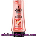 Gliss Hair Repair Acondicionador Fuerza Y Resistencia Con Keratina Líquida Frasco 200 Ml Para Cabello Débil Y Sin Vitalidad