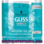 Gliss Kit 10 Días Brillo Con Champú Million Gloss Frasco 250 Ml + Acondicionador Million Gloss Frasco 200 Ml + Tratamiento Million Gloss Frasco 150 Ml