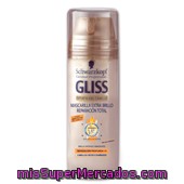 Gliss Mascarilla Extra Brillo Regeneración Total Con Keratina Líquida Para Cabello Seco Spray 150 Ml