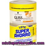 Gliss Mascarilla Nutritiva Reparación Total Anti-rotura Para Cabello Seco Pack 2 Tarro 200 Ml