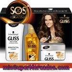 Gliss Pack Reparación Total Con Champú Frasco 250 Ml + Oil Elixir + Mascarilla Para Cabello Seco