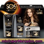 Gliss Pack Ultimate Repair Con Champú Frasco 250 Ml + Reparador De Puntas + Mascarilla Para Cabello Muy Dañado