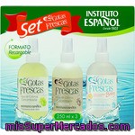 Gotas Frescas Set Con Agua De Colonia Concentrada + Agua De Colonia Concentrada Hombre + Agua De Colonia Concentrada Baby Pack 3 Spray 250 Ml