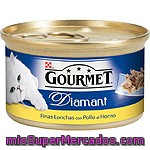 Gourmet Diamant Para Gato Finas Lochas Con Pollo Al Horno Lata 85 G