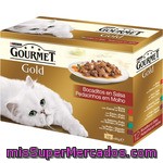 Gourmet Gold Para Gato Bocaditos En Salsa Caja 12 Unidades Lata 85 G