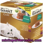 Gourmet Gold Tartelette Surtido Para Gatos Con Carnes Y Verduras Pack 8 Lata 85 G