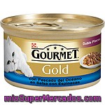 Gourmet Gold Trocitos De Pescado En Salsa Con Espinacas Para Gato Lata 85 G