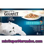 Gourmet Perle Delicias Del Océano Para Gatos 4 Unidades Bolsa 85 G