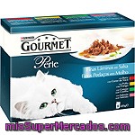 Gourmet Perle Finas Láminas En Salsa Para Gatos Pack 8 Bolsa 85 G