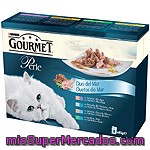 Gourmet Perle Para Gato Duo Del Mar Selección De Pescados 8 Unidades Bolsa 85 G