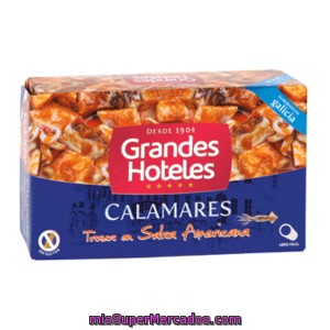 Grandes Hoteles Calamares En Salsa Americana Lata 72 G