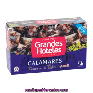 Grandes Hoteles Calamares Trozos Tinta Lata 72 G