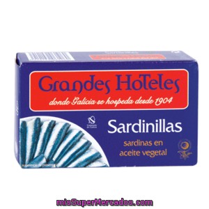 Grandes Hoteles Sardinillas En Aceite Vegetal Lata 62 Gr