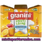 Granini Mixterraneo Zumo De Fruta Y Leche Melocotón+manzana+naranja Con Vitamina D Pack 3 Envases 200 Ml
