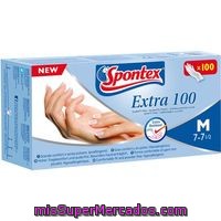 Guante Fino Extra Talla Mediana 7 Spontex, Caja 100 Unid.