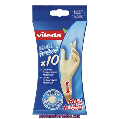 Guante Multi Protect Desechable M/l Vileda 10 Ud.