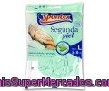 Guantes Con Extracto De Té Blanco, Talla L (8-8½) Spontex Segunda Piel 1 Par