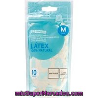 Guantes De Latex Talla 7 Mediana Eroski, Paquete 10 Unid.