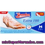 Guantes Finos, Talla M (7-7½) Spontex Extra 100 Unidades