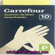 Guantes Látex Desechables Con Polvo Talla Pequeña Carrefour 10 Ud