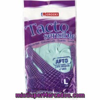 Guantes Nitrilo Talla Grande Eroski, Paquete 1 Par