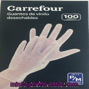 Guantes Vinilo Desechables Sin Polvo Talla Pequeña/mediana Carrefour 100 Ud