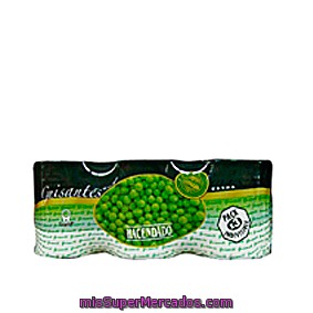 Guisante Conserva, Hacendado, Bote Pack 3 X - 555 G Escurrido 360 G