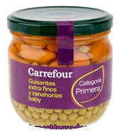 Guisante Extrafinos Y Zanahorias Baby Carrefour 215 G.