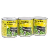 Guisantes Muy Finos Carrefour Pack De 3x140 G.