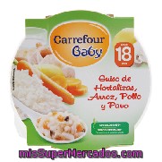 Guiso De Hortalizas, Arroz, Pollo Y Pavo Carrefour Baby 260 G.