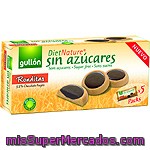 Gullon Diet Nature Ronditas Galletas Sin Azúcares Con 32% Chocolate Negro Caja 186 G